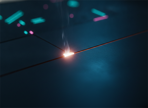 Intensely hot plasma point surrounded by cool unaffected material, showing why cold processing is a misleading name