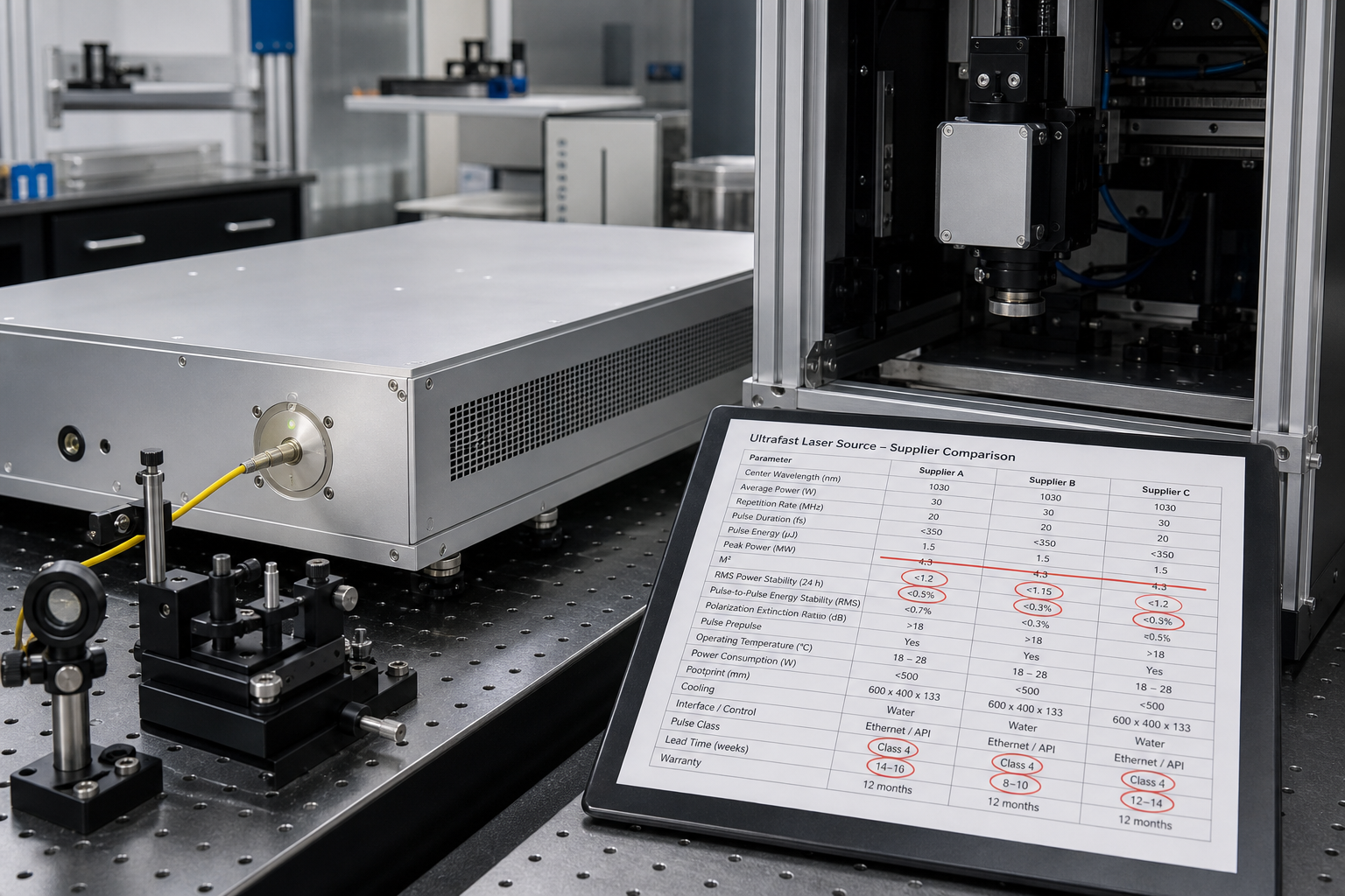How Do You Compare Industrial Ultrafast Laser Suppliers Beyond Peak Power on the Datasheet?